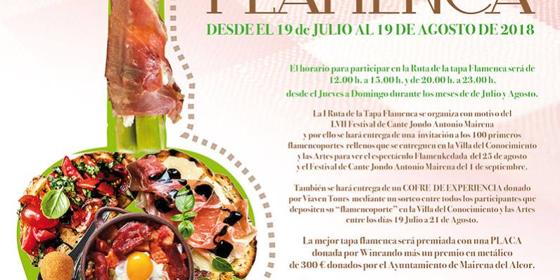 Cartel I Ruta Tapa Flamenca